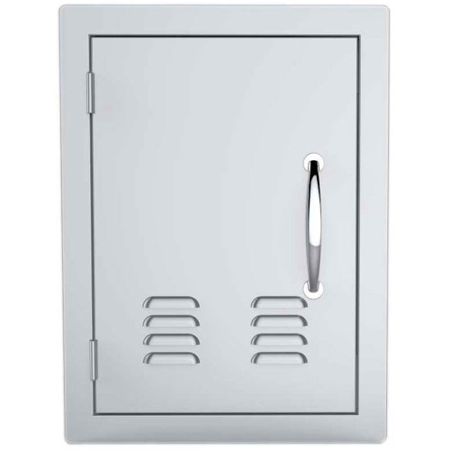 Sunstone-Grill-Classic-Series-14-Inch-Stainless-Steel-Left-Hinge-Vented-Vertical-Single-Access-Door-A-DV1420-L
