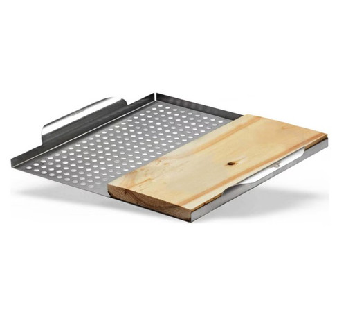 Napoleon Stainless Steel Multi-functional Topper with Cedar Plank - 70026