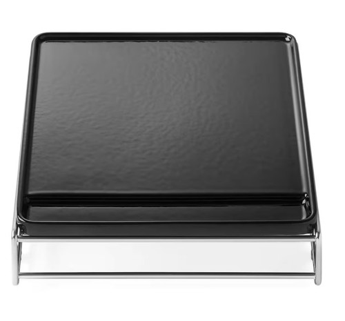 Napoleon Porcelain-enameled Cast Iron Griddle with SS Rack for Small Sizzle Zone - 56081