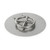 American Fire Products 12" Round Stainless Steel Flat Pan With 6" Fire Ring - SS-RFP-12-ASBL