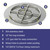American Fire Products 24" Round Stainless Steel Flat Pan With 18" Fire Ring - SS-RFP-24-ASBL