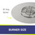 American Fire Products 36" Round Stainless Steel Flat Pan With 18" Fire Ring - SS-RFP-36-ASBL