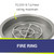 American Fire Products 19" Stainless Steel Round Drop-In Pan With 12" Ring Burner - SS-RSP-19-ASBL