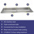 American Fire Products 48" x 14" Stainless Steel Rectangular Drop-In Fire Pit Pan - SS-AFPP-48