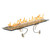 The Outdoor GreatRoom Company Crystal Fire Plus 96 X 12 Linear Natural Gas Fire Pit Burner Kit - CFP1296-B-NG