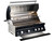 Whistler 4-Burner 102 x 28-Inch Gas Grill Island with Infrared Rear Burner, Refrigerator, Double Side Burner, and Rotisserie Kit - Black Stainless