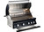 Whistler 4-Burner 133 x 28-Inch Gas Grill Island with Infrared Rear Burner, Refrigerator, Double Side Burner, and Rotisserie Kit - Black Stainless