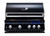 Whistler 4-Burner 127 x 28-Inch Gas Grill Island with Infrared Rear Burner, Sink, Double Side Burner, and Rotisserie Kit - Black Stainless
