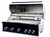 Whistler 5-Burner 172 x 28-Inch Gas Grill Island with Infrared Rear Burner, Refrigerator, Sink, Double Side Burner, and Rotisserie Kit - Black Stainless