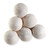 American Fire Products 4" Cottage White Lite Stone Fire Balls - Set of 6 - AFG-FBL-CW-6B