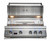 Whistler 34-Inch 4-Burner Gas Grill on Stainless Steel Cabinet with Rear Infrared Burner, Grill Lights, Rotisserie Kit & Cover
