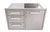Whistler 33-Inch Stainless Steel Triple Drawer and Trash Can/Propane Tank Drawer