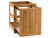 Pacific Teak Millworks Cottage 18-Inch Teak Wood Roll-Out Double Trash / Recycling Bin Drawer - POHDL-18C