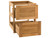 Pacific Teak Millworks 18-Inch Louvered Panel Teak Wood Double Drawer - UD2V-18L