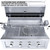 Sunstone Ruby 36-Inch 4-Burner Built-In Grill