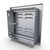 Sunstone Grills Signature Series 12-Inch Stainless Steel Beveled Frame Left-Hinged Vented Single Access Door-Back-View