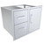Sunstone Signature Series 30-Inch Stainless Steel Beveled Frame Double Access Drawer and Door Combo