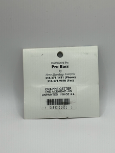 Axehead Jig	Unpainted 1/16 OZ number 4