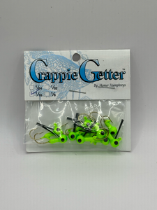 Weedless Jighead Lime cgwjh1609 1/16