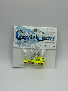 Jighead Chartreuse Red Eye 1/16 oz 1602