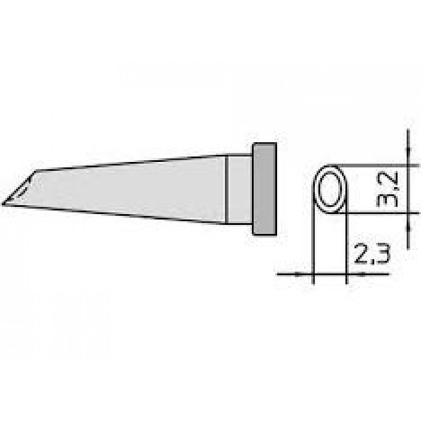 LTGW1 - Gull Wing tip - 2.3 mm / 3.2 mm / 17.8 mm (GW-LTGW1)