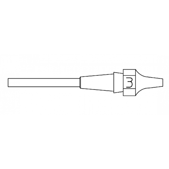 XDSL3 - Nozzle - Inner Ø 1,0 mm Outer Ø 2,3 mm Nozzle Length 10,5 mm