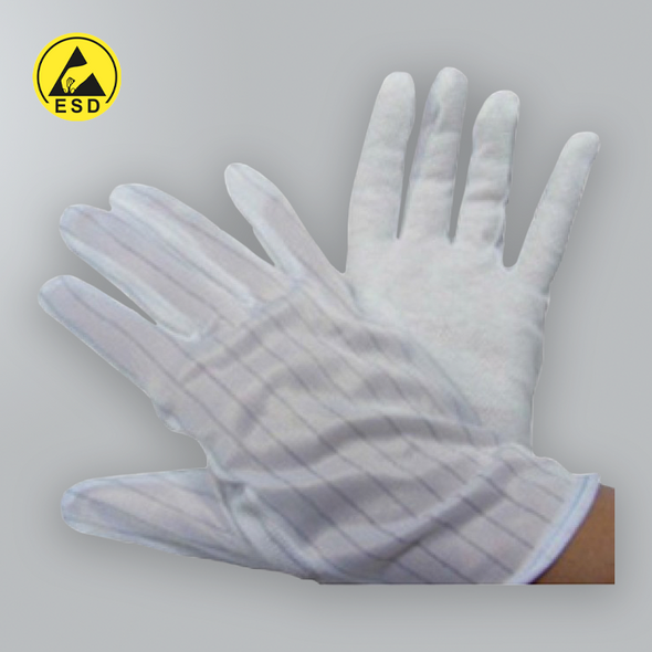 Dotted Palm Grip Gloves - 1 Pair ESD