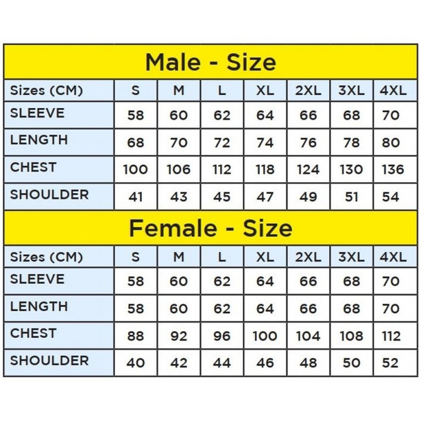 Sizing Chart