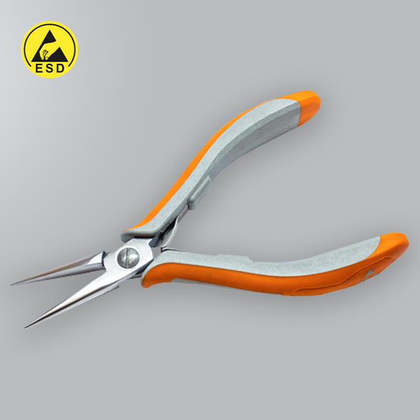 ESD - Serrated Long Snipe Nose Pliers (G-HT-P6S)