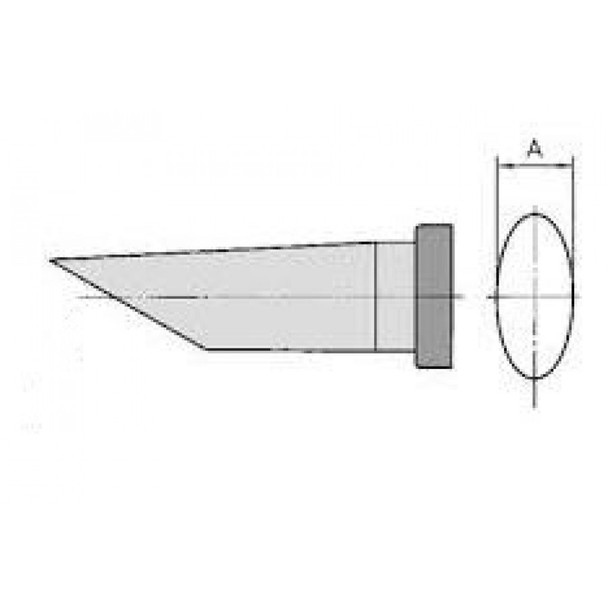 LTBB60 - Sloped tip 60° - 2.4 mm / 17.0 mm (GW-LTBB/60)
