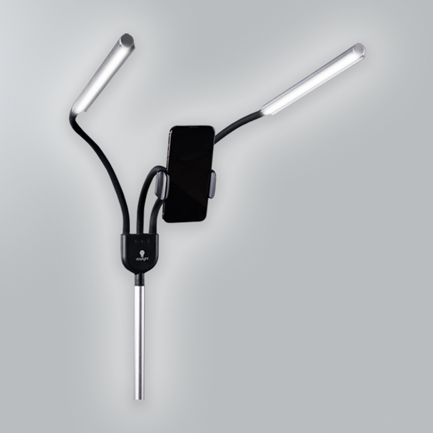 Gemini Floor Lamp and Phone Holder