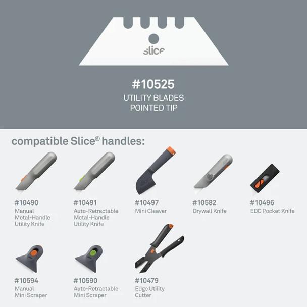 Utility Blades (Pointed) #10525 - Compatibility