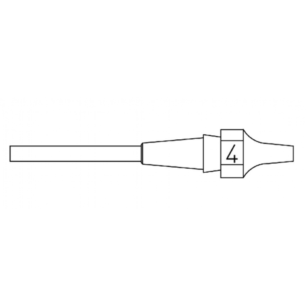 XDSL4 - Nozzle - Inner Ø 1,2 mm Outer Ø 2,5 mm Nozzle Length 10,5 mm