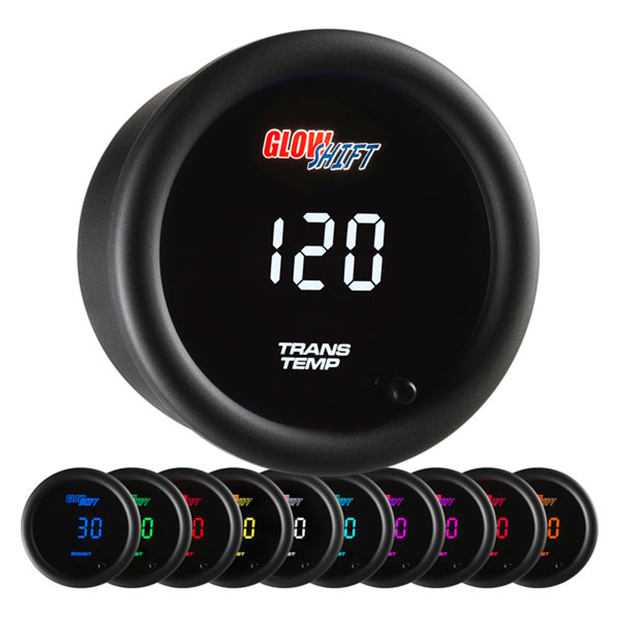 GlowShift 10 Color Digital Transmission Temperature Gauge