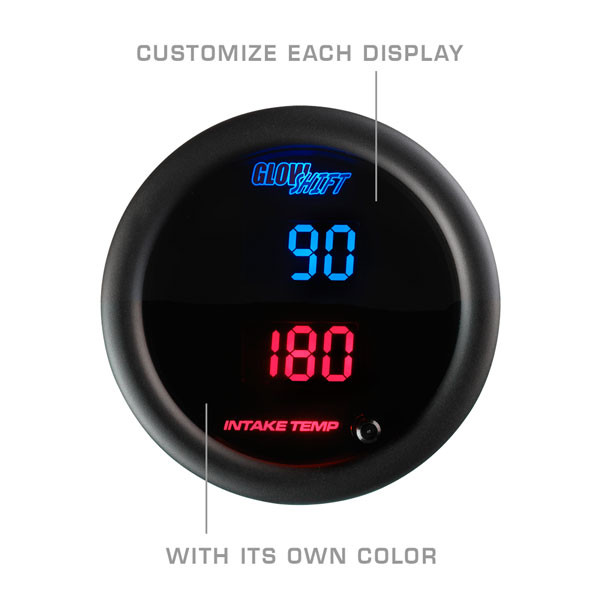 GlowShift 10 Color Digital 300 F Dual Intake Intercool