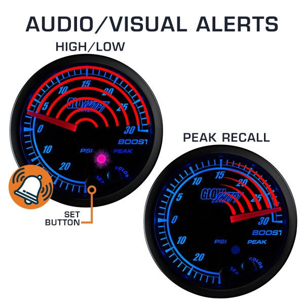 GlowShift | Elite 10 Color Series Triple Gauge Package for
