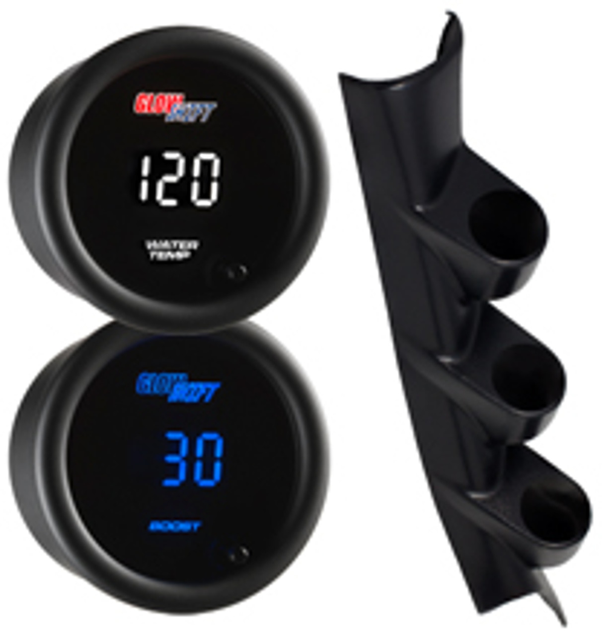 GlowShift | 10 Color Digital Triple Gauge Package for 2013