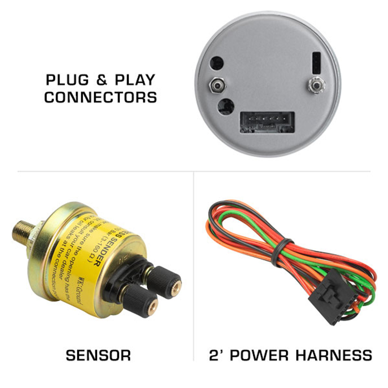 oil pressure sensor and gauge