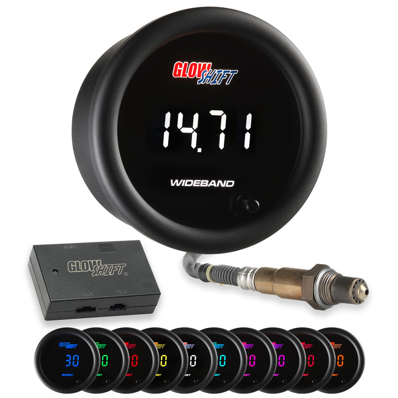 10 Color Digital Wideband Air/Fuel Ratio Gauge