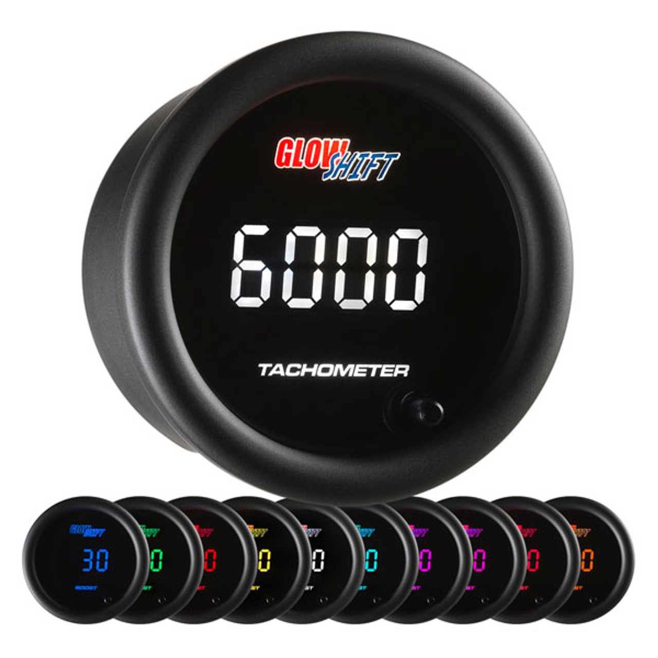 10 Color Digital Tachometer Gauge