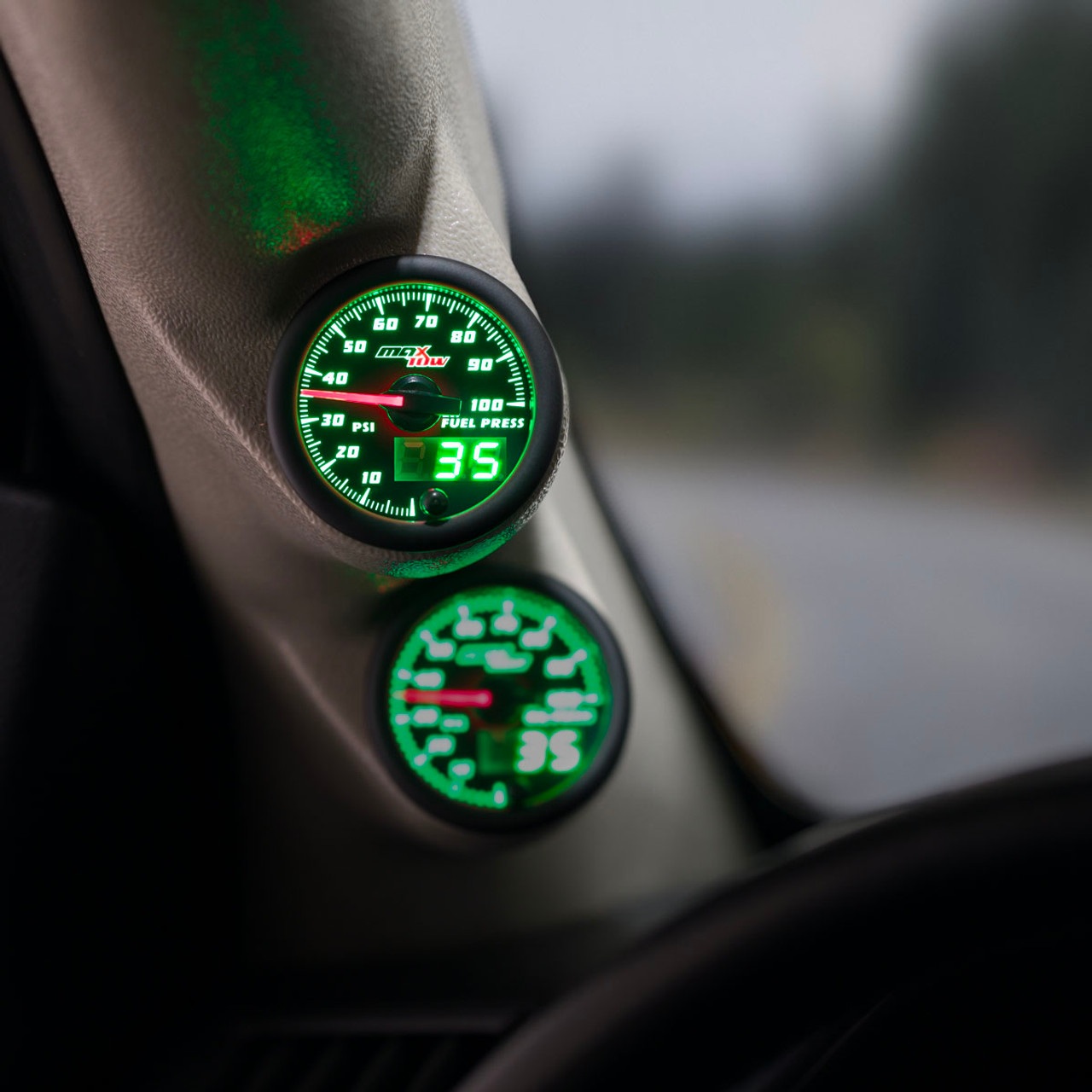 ネオン PSA9 GlowShift | MaxTow Black & Green Double Vision™ 100 PSI Fuel