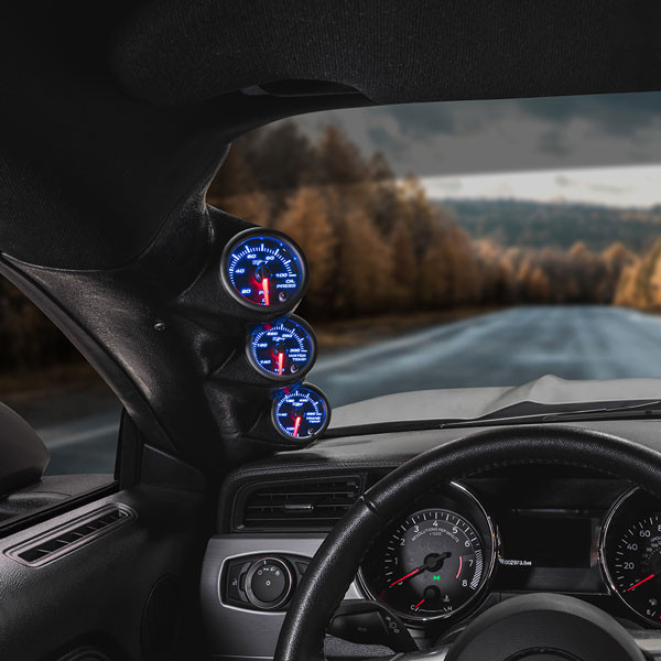 GlowShift | 7 Color Series Triple Gauge Package For 2015-2021 Ford