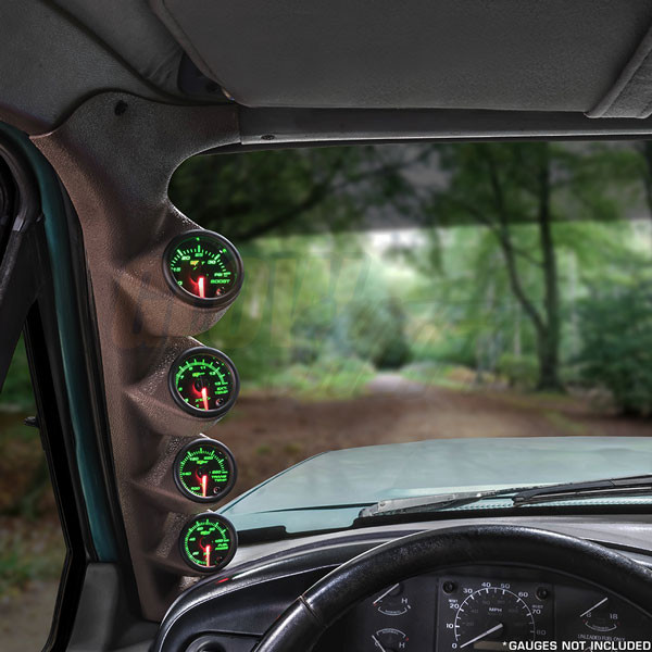 Tan Quad Pillar Pod For 19921997 OBS Ford FSeries 7.3 Powerstroke