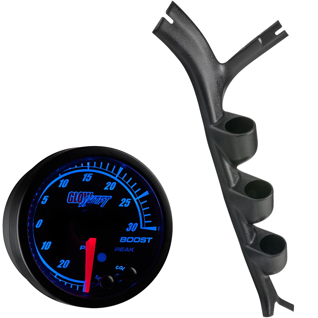 GlowShift | Elite 10 Color Series Triple Gauge Package for 1973-1987 Chevy  C-10