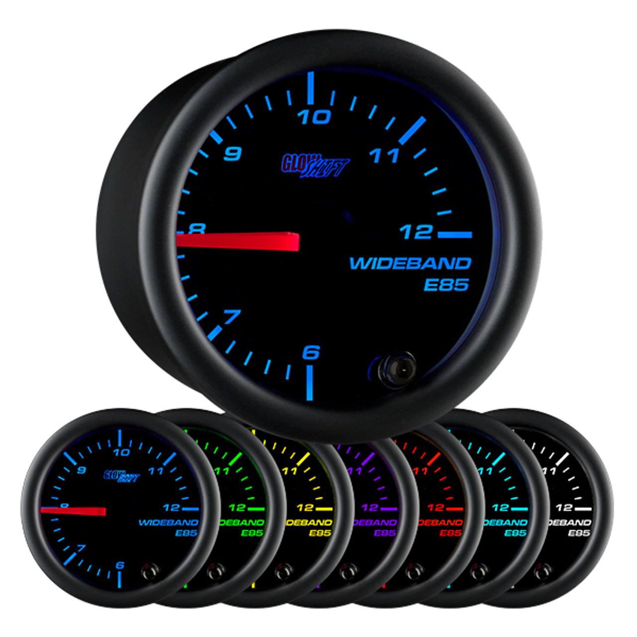 【HI FI FNK】Fluer Pigment Top GlowShift | Black 7 Color Analog E85 Wideband Air Fuel Ratio