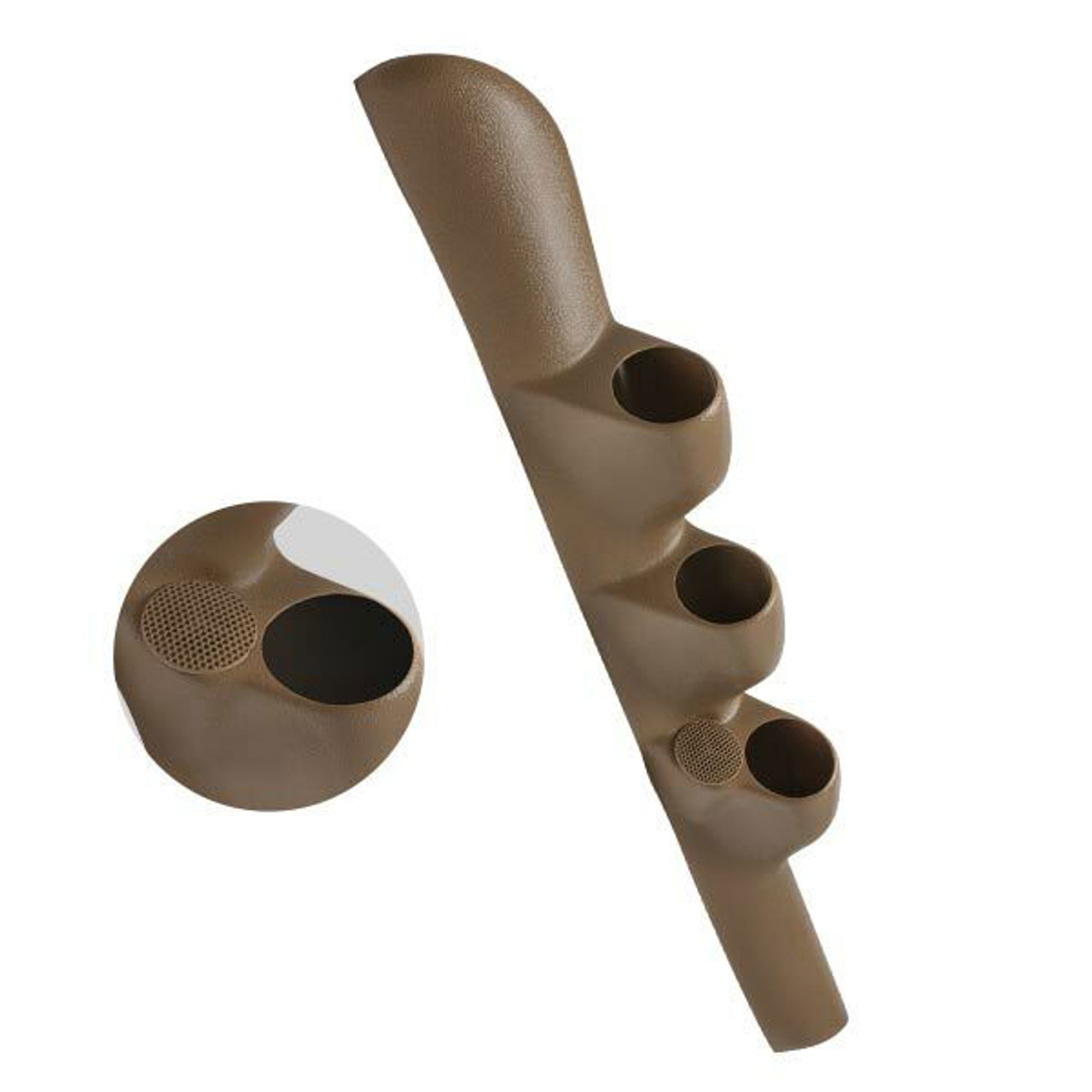 Tan Triple Pillar Gauge Pod with Speaker Cutout for 1998-2002 Dodge Ram  Cummins