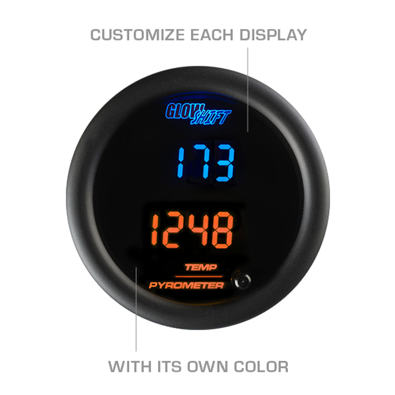 GlowShift 10 Color Digital Dual Pyrometer EGT  Temperature Gauge