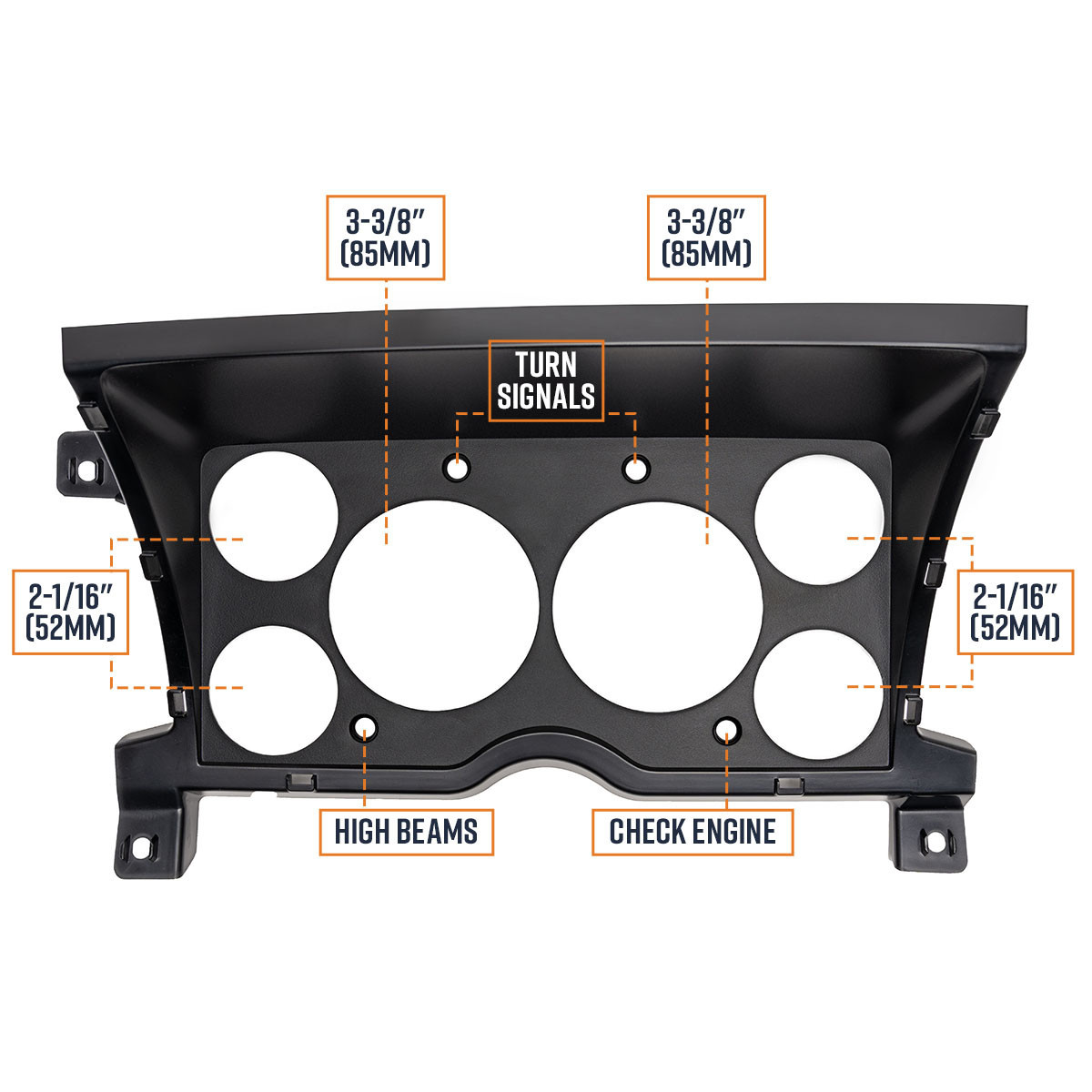 GlowShift® | 1992 GMC Sonoma GT Replacement Dash Panel