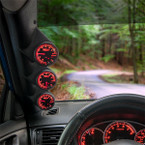 Elite 10 Color Series Triple Gauge Package for 1992-1995 Honda Civic