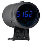 Black Digital Tachometer & Blue LED Shift Light
